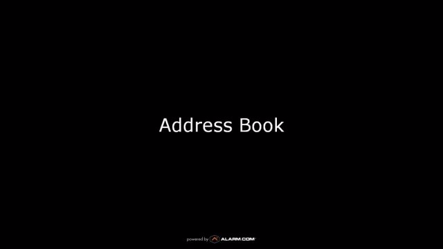 TCA Support - Address Book