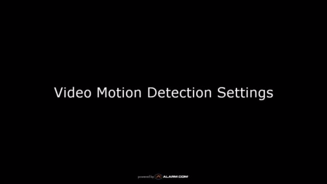 TCA Support - Video Motion Detection